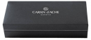 Шариковая ручка поворотная Caran D’Ache Leman черный F Black lacquered GP позолоченные детали 4789.2823