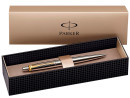 Шариковая ручка автоматическая Parker Jotter Steel K691 синий M S07055102