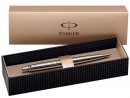 Шариковая ручка автоматическая Parker Jotter Steel K61 Steel CT синий M S0705560 8155802