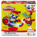Набор для творчества Hasbro Play-Doh Герои Марвел Железный Человек и Капитан Америка B07453