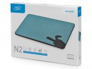 Подставка для ноутбука 17" Deepcool N2 Black 380x260x26mm USB 640g 20dB черно-синий9