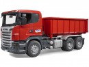 Самосвал-контейнеровоз Bruder Scania (подходит модуль со звуком и светом "H") 1 шт 53 см красный 03-522