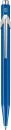 Шариковая ручка автоматическая Caran D’Ache Office 849 Popline Metallic Blue синий 849.6402