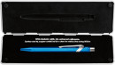 Шариковая ручка автоматическая Caran D’Ache Office 849 Popline Metallic Blue синий 849.6403