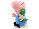 Мягкая игрушка свинка Peppa Pig Джордж с динозавром 40 см розовый текстиль 296262