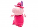 Мягкая игрушка свинка Peppa Pig Мама в шляпе 30 см розовый текстиль 29625