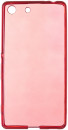 Чехол силикон iBox Crystal для Sony Xperia M5 красный2