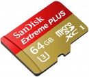 Карта памяти Micro SDXC 64Gb Class 10 Sandisk SDSQXNE-064G-GN6AA + адаптер2