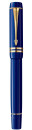 Перьевая ручка Parker Duofold F77 Centennial Historical Colors Lapis Lazuli GT черный 0.8 мм перо F позол. 23 К 19071822