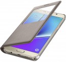Чехол-книжка Samsung EF-CN920PFEGRU для Galaxy Note 5 S View золотистый3