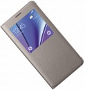 Чехол-книжка Samsung EF-CN920PFEGRU для Galaxy Note 5 S View золотистый5