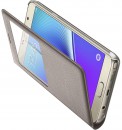 Чехол-книжка Samsung EF-CN920PFEGRU для Galaxy Note 5 S View золотистый10