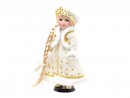 Кукла Новогодняя сказка Снегурочка в золотом Новогодняя сказка 30.5 см фарфоровая 972030