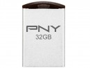 Флешка USB 32Gb PNY Micro M2 Attache P-FDI32G/APPMT2-GE серебристый