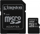Карта памяти Micro SDHC 32GB Class 10 Kingston SDC10G2/32GB + адаптер2