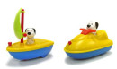 Заводная игрушка для ванны Жирафики Гонки на воде динамические 13 см 681125 в ассортименте