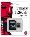 Карта памяти Micro SDXC 128GB Class 10 Kingston SDC10G2/128GB + адаптер
