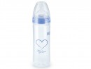 Бутылочка для кормления NUK First Choice New Classic с соской силиконовая М р.2 250 мл с 6 месяцев голубой 10741625