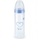 Бутылочка для кормления NUK First Choice New Classic с соской силиконовая М р.2 250 мл с 6 месяцев голубой 107416252
