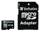 Карта памяти Micro SDHC 32GB Class 10 Verbatim 44083 + адаптер3