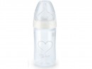 Бутылочка для кормления NUK First Choice New Classic 150 мл с рождения белый + сил.соска  FC+ со сред.отв. для пищи М, р-р 1 10743578