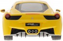 Машинка на радиоуправлении Rastar Ferrari 458 Italia 1:18 со звуком желтый от 6 лет пластик 53400-84