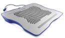 Подставка для ноутбука 15.6" Crown CMLC-1001 264x331x43mm USB 530g серебристо-синий4