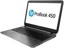 Ноутбук HP Probook 450 G2 15.6" 1920х1080 матовый i7-5500U 2.4GHz 8Gb 1Tb R5 M255-2Gb DVD-RW Bluetooth Wi-Fi DOS черный L8A62ES2