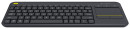 Клавиатура беспроводная Logitech Wireless Touch Keyboard K400 Plus USB черный 920-0071473