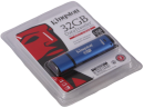Флешка 32Gb Kingston DTVP30/32GB USB 3.0 синий2