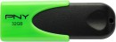 Флешка USB 32Gb PNY N1 Attache FD32GATT4NEOKGR-EF черно-зеленый2