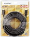 Кабель HDMI 10м Defender 87435 круглый черный3