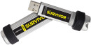 Флешка USB 128Gb Corsair Survivor CMFSV3B-128GB серебристый/черный3