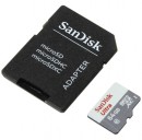 Карта памяти Micro SDXC 64Gb Class 10 Sandisk SDSQUNB-064G-GN3MA + адаптер