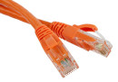 Патч-корд UTP 5E категории 2.0м Hyperline PC-LPM-UTP-RJ45-RJ45-C5e-2M-LSZH-OR оранжевый