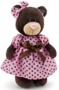 Мягкая игрушка медведь Orange Milk в летнем платье 30 см коричневый текстиль М011/30