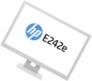 Монитор 24" HP E242e серебристый IPS 1920x1200 250 cd/m^2 7 ms HDMI VGA DisplayPort USB N3C01AA10