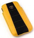 Чехол iMOBO Lamborghini Gallardo-D1 для iPhone 4S iPhone 4 чёрный желтый2