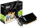 Видеокарта 1024Mb MSI GeForce GT710 PCI-E GDDR3 64bit DVI HDMI CRT HDCP GT 710 1GD3H LP Retail4