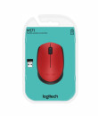 Мышь беспроводная Logitech M171 красный USB 910-0046413