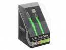 Кабель USB-micro 1м Zetton ZTLSUSBFCMCBG черно-зеленый2