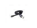 Кабель Zetton ZTLSUSBFCA8FB USB-Apple 8pin плоский черный