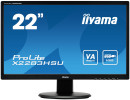 Монитор 22" iiYama Pro Lite X2283HSU-B1DP черный VA 1920x1080 250 cd/m^2 5 ms VGA DVI DisplayPort Аудио USB