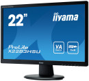 Монитор 22" iiYama Pro Lite X2283HSU-B1DP черный VA 1920x1080 250 cd/m^2 5 ms VGA DVI DisplayPort Аудио USB2