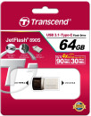Флешка USB 64Gb Transcend Jetflash 890 TS64GJF890S серебристо-черный5