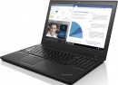 Ноутбук Lenovo ThinkPad T560 15.6" 2880x1620 Intel Core i7-6600U SSD 256 16Gb Intel HD Graphics 520 черный Windows 7 Professional + Windows 10 Professional 20FJ002TRT3