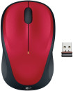 Мышь беспроводная Logitech M235 красный USB + радиоканал 910-0024963