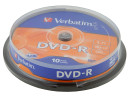 Диски DVD-R Verbatim 16x 4.7Gb CakeBox 10шт Azo 43523