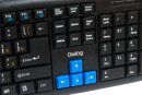 Клавиатура проводная Dialog Multimedia KM-025U USB черный синий4