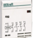 Модульный контактор DEKraft 4НО 63А 230В МК-103 18088DEK4